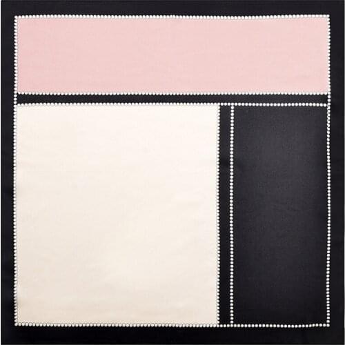 2020 60x60 patchwork Multipurpose women Silk twill scarf Satin square tie Hairband ladies foulard femme towel bufanda shawl