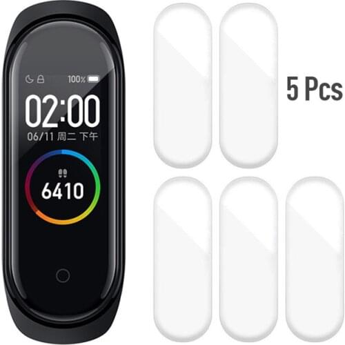 5/10/20 Pcs For Xiaomi Mi Band 4 Protection Film Hydrogel Protective Tempered Film Full Screen Permeability Film HD Explosion