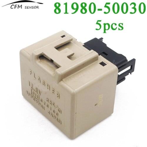 5PCS New 81980-50030 For 8-Pin Electronic Flasher Relay Toyota Lexus LED Bulb
