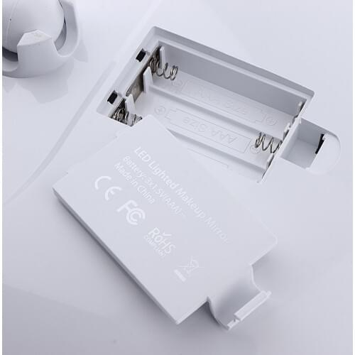 7X Magnifying Lighted Vanity Makeup Mirror W/ Natural White LED for Tweezing