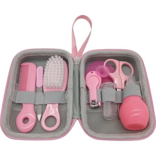 8pcs/set Baby Nail Scissors Clipper Portable Infant Child Healthcare Tools Sets Newborn Grooming Care Kits for Toddler Gift