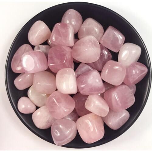 100g10-20MM Natural Polished Rose Quartz Crystal Tumbled Gravel Stone Tumbled Healing Crystal Stones for DIY Crafts