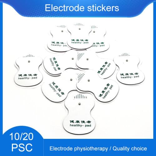 10/20pcs Extra Snap Tens Electrode Adhesive Gel Pads Body Therapy Acupuncture Massager Therapeutic Pulse Stimulator Sticker