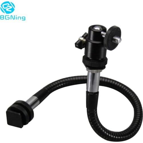 Small LED Lamp Connector Bracket Universal Magic Arm with 1/4" inch Screw Mount Adapter for SLR Camera DSLR Studio Accessories