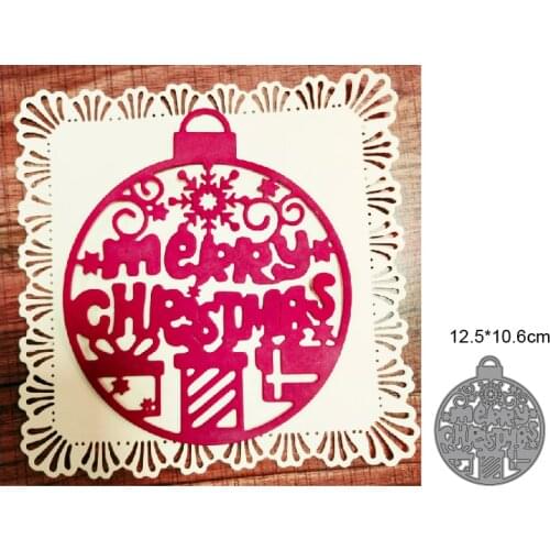 Metal cutting dies cut die mold Merry Christmas Ornament Decoration Scrapbook paper craft knife mould blade punch stencils dies