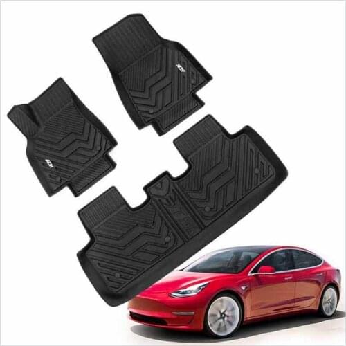 For Tesla Model 3/Y foot pad environmental protection cover TPE injection foot pad modification Car accessories