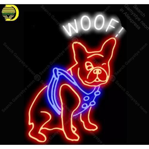 NEON SIGN For Woof Dog display Real GLASS Tube Decorate Handcraft letrero custom luces neon light lampara neon signs for sale