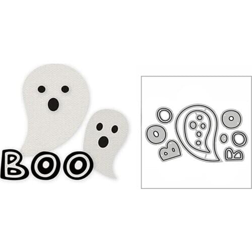New Halloween Lovely Ghost BOO 2020 Metal Cutting Dies for DIY Scrapbooking and Card Making Decorative Embossing Craft No Stamps