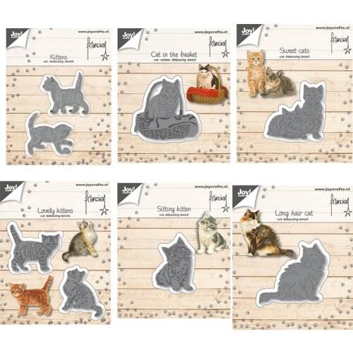2020 New Arrival Cute Cats Metal Cutting Dies Stencils for DIY Scrapbooking/photo Album stamps Decorative Embossing DIY Paper