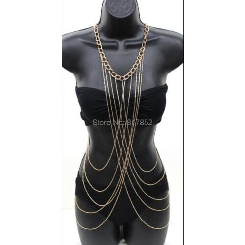 New Style BY430 Women Fashion Gold Chains Sexy Bikini Chains Jewelry