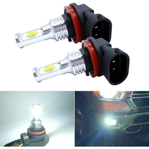 2x H8 H11 Led Fog Lights H1 H7 9006 HB4 H3 LED Bulb CSP Chip 2000LM White Car Driving Light Running Lamp Auto Leds Light Yellow