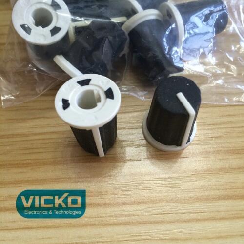 [VK] rubber knob cap diameter 16MM X 19MM 16*19mm 16x19mm 16MMX19MM half shaft with indicator: 270 degrees For Pioneer hold 6mm