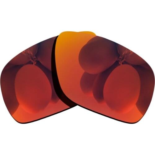 Polarized Sunglasses Replacement Lenses for-Breadbox Frame - Fire Red