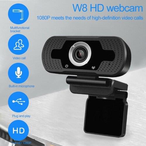1080P HD Webcam With Microphone for PC Laptop Desktop Android TV USB Webcam Web Camera Flexible Video Live Teaching Webcam