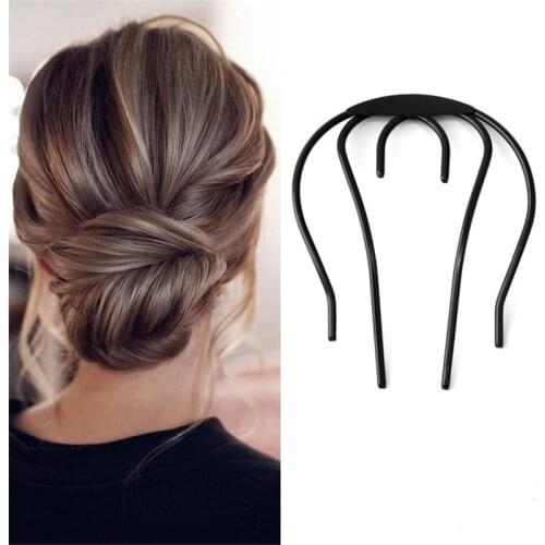 New U Shape Hair Clips Bobby Pins for Women Girls Bride Hair Styling Accessories Black Hairpins Metal Barrettes Bun Maker