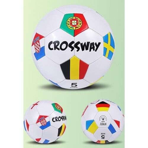 Comfortable to Kick 1 Set Great Size 5 Well Rebound Soccer Ball Leakage Proof Sports Football Wear-resistant for Training