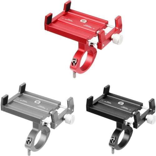 1pc Universal Aluminum Alloy Bike Bicycle Cell Phone Holder Adjustable Motorcycle Handlebar Mount Handle Support