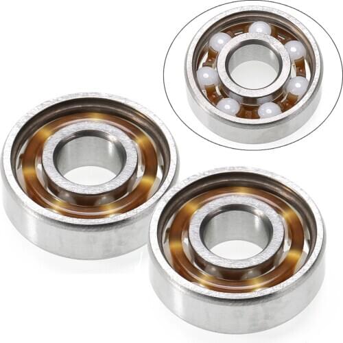 1pc High Precision 608 Ball Bearing Hand Fidget Spinner Ceramic Speed Ball Bearings ZrO2 Zirconia Balls 8*22*7mm