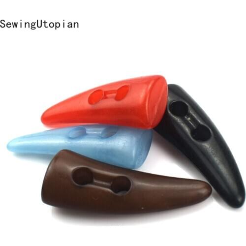 10PCS Candy Color Horn Buttons Coffee Resin Horn Button for Overcoat Jacket Bag Cloth Garment Accessory Sewing DIY