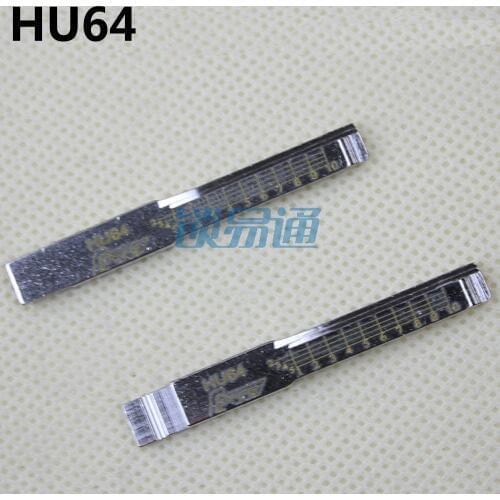 10PCS/LOT HU64 Engraved Line Key NO.20 For Smart Benz For Maybach For Lorinser For Carlson Key Blanks For 2-in-1 Lishi Tool