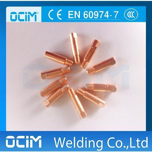 100PCS Contact Tip M6*25*0.6 Mig Mag Torch Consumables For MB 15AK Torch