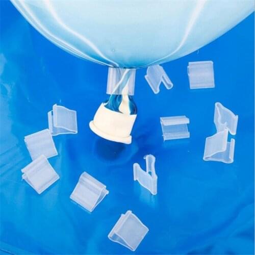 100pcs Christmas Balloons V Clip Clips Flat Clips Pair Latex Balloons Sealing Clip Wedding Birthday Party Decoration Accessories