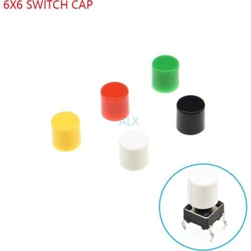 120PCS A56 round Tactile Button caps for 6X6MM 6*6 Micro TACT Key SWITCH diameter 3.2mm High 6mm