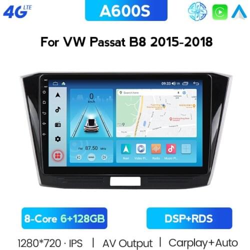 4G LTE Android 11 Car Radio For VW/Volkswagen Passat B8 2015-2018 GPS CANBUS Carplay Octa Core RAM 6GB ROM 128G No 2 din DVD