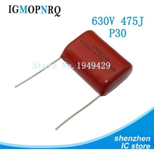 5pcs/lot 630V475 630V475J 4.7UF Pitch 30MM 630V 475 CBB Polypropylene film capacitor