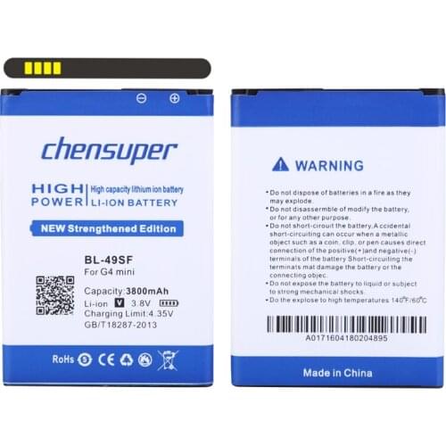 Chensuper 3800mAh BL-49SF Battery For LG G4 mini Battery G4C G4S H735T H525N G4mini miniG4