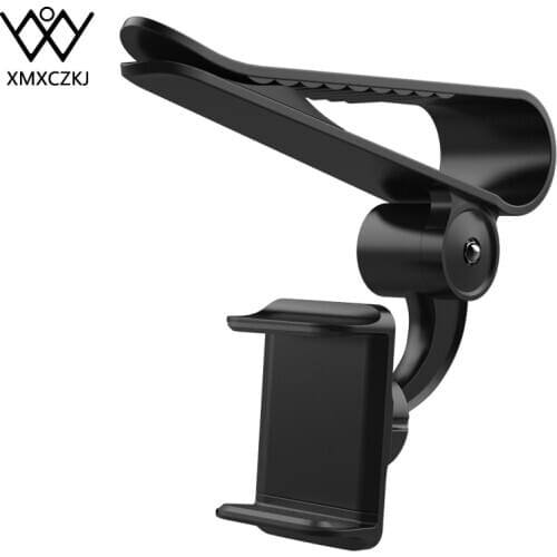 XMXCZKJ 360 Degrees Rotating Car Holder Universal Phone Car Stand Sun Visor Mount Mobile Phone Holder For Xiaomi iPhone X XS 8