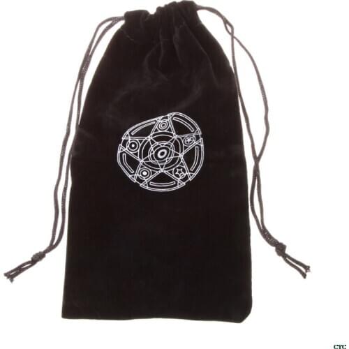 Velvet Pentagram Tarot Card Storage Bag Toy Jewelry Home Mini Drawstring Package Board Game Tarot Storage Bag