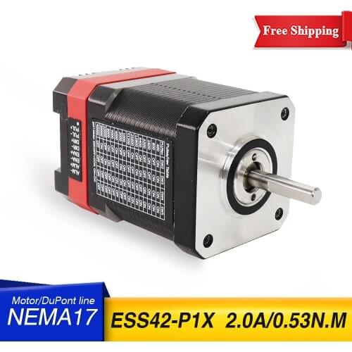 Free shipping 5PCS 2.0A 1.8 Servo-stepper motor ESS42-P1X-48MM Closed loop Integrated Stepper servo motor with driver