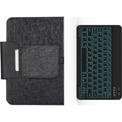 Backlight Bluetooth Keyboard with protect Cover for Xiaomi Mi Pad 4 Mipad 4 Plus 10.1 inch PU Leather Magnetic Stand Case Funda