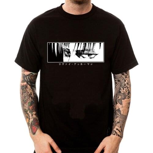 Japanese Anime Attack on Titan Shingeki No Kyojin Cool Japanese Anime T-shirt Men Tshirt Manga Graphic T Shirt Unisex Top Male