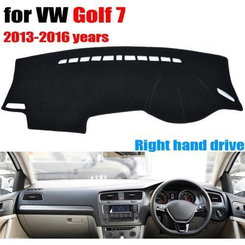FUWAYDA Car dashboard covers mat for Volkswagen VW GOLF 7 2013-2016 years Right hand drive dashmat pad dash cover dashboard