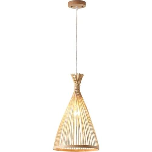Classic Bamboo Chandelier Woven Bamboo Light Bamboo Hanging Lamp for Home Lamp the ceiling