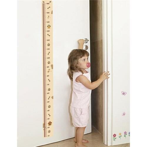 Creative Height Measure Ruler Wall Stickers for Home Decoration Kids Room Bedroom Mural Art Diy Pvc Growth Chart Decal Posters