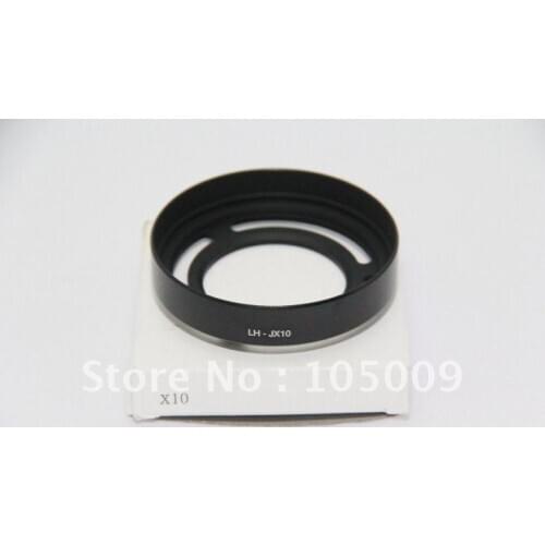 LH-X10 Metal Lens Hood 52mm Metal Filter Adapter Ring For Fujifilm fuji FinePix X10 x20 x30 camera black silver