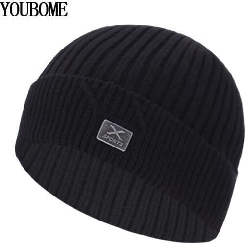 Fashion Knitted Hat Men Winter Beanie Women Winter Hats For Men Skullies Beanies Bonnet Brand X Beany Male Mens Beanie Hat Cap