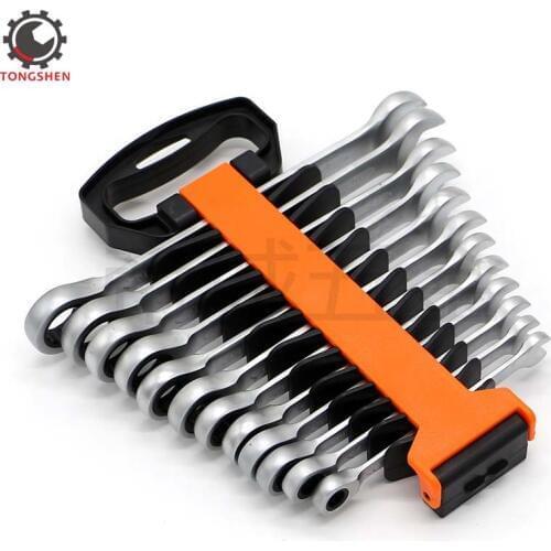 12Pcs Ratcheting Wrench Set METRIC Ratchet Wrench Set Chrome Vanadium Steel Tool Wratchet Wrench Set Ratchet Wrenches