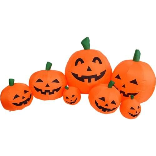 2.2m Inflatable Ghost LED lights Orange Pumpkins LED Lights for Halloween Tree Party Garden Yard Lawn Decor