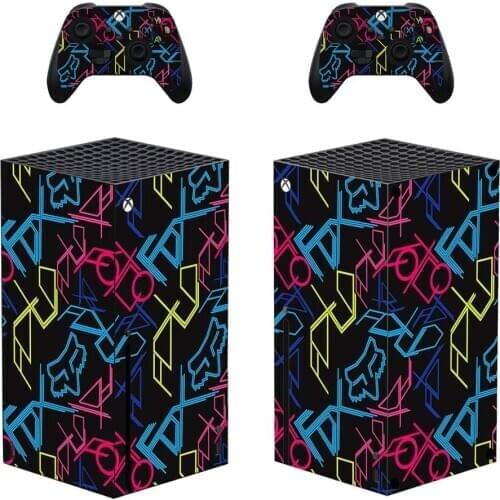 Symbol Style Xbox Series X Skin Sticker for Console & 2 Controllers Decal Vinyl Protective Skins Style 1