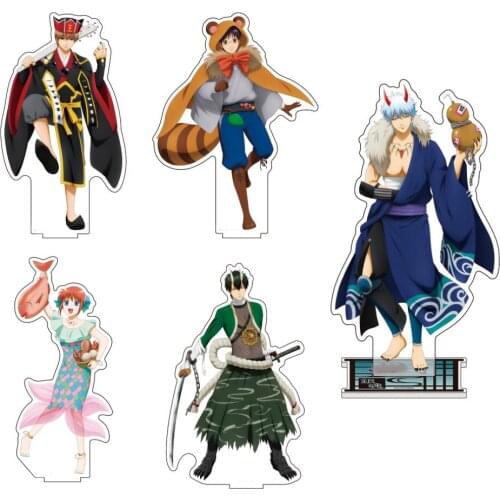 Japan Anime GINTAMA Shimura ShinpachiKagura Acrylic Stand Figure Model Plate Cosplay Desk Toy