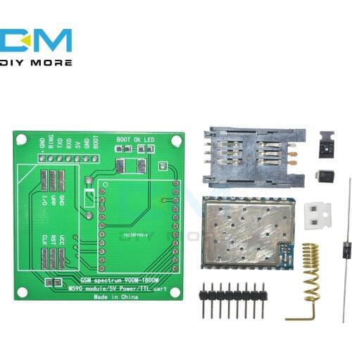 M590E GSM GPRS Frequency Module Board SMS Message Diy kits M590 Standard AT Instruction Set CPU MCU For TTL Test 5V 1A
