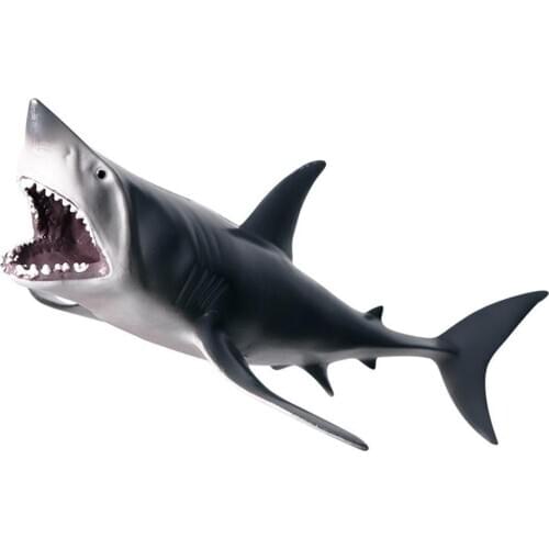 1Pcs Lifelike Shark Shaped Toy Realistic Motion Simulation Model Animal Children PVC For Boy Kids Gift 20.5*12.5*6.5CM Mate I6I8