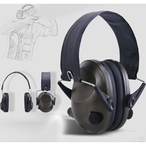 TAC 6S Foldable Design Anti-Noise Noise Canceling Tactical Shooting Headset Soft Padded Electronic Earmuff for Sport Hunting
