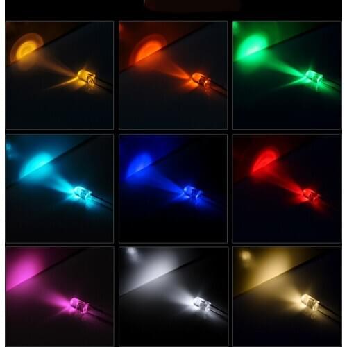 LED Lamp Back Light for Mechanical Keyboard Colorful Backlit 70pcs 90pcs 110pcs 3mm Round Head and 234 Square Head
