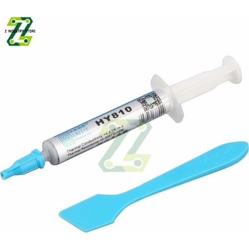 HY810 CPU Thermal Grease With Plastic Tool Scraper Grey Silicone Compound Thermal Paste 2G