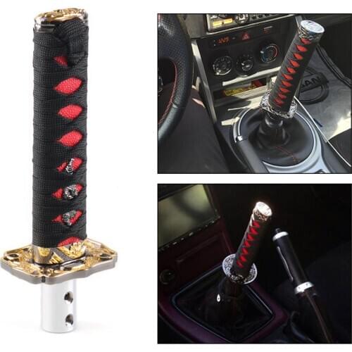 Universal 20cm Car Sword Style Gear Shift Knob Transmission Gearstick Shifter Levers Head for Manual/Automatic Car